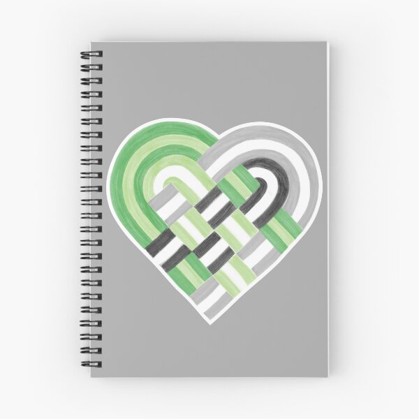 Item preview, Woven Heart Aro Aromantic Pride Flag Green Gray Black designed and sold by JoyfulJen.