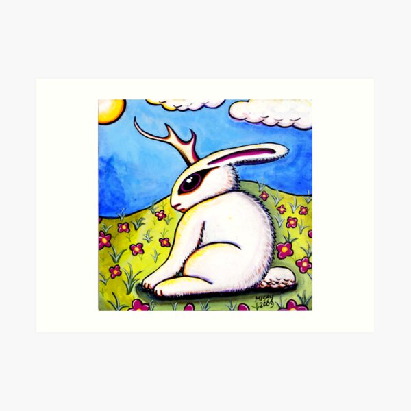 The Elusive Jackalope Art Print