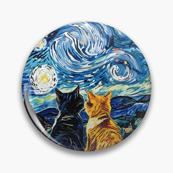 Item preview, Van Gogh's Cats: Starry Night Edition designed and sold by Berfin Naz Tudorache.