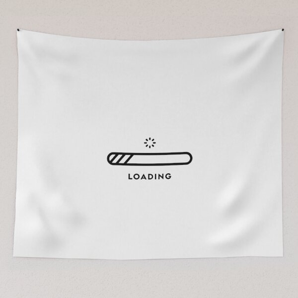 Item preview, Funny Loading Bar - Tech Humor Black designed and sold by Weknes.