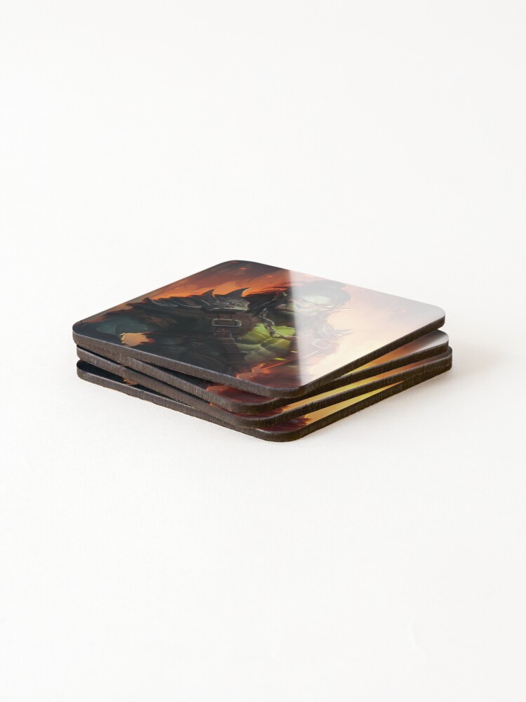 Thumbnail 4 of 5, Coasters (Set of 4), Orc designed and sold by Rtymer.
