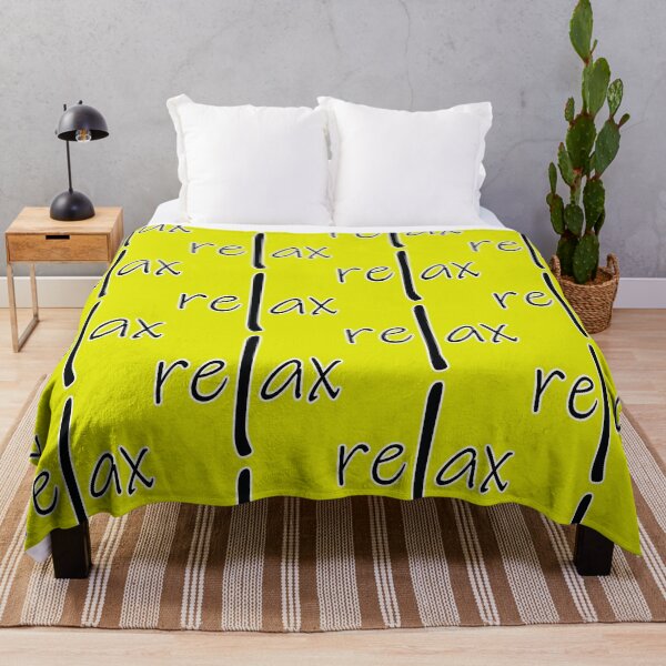 Item preview, Relax.Relaxation inscription.Fluorescent yellow designed and sold by MagelliShop.