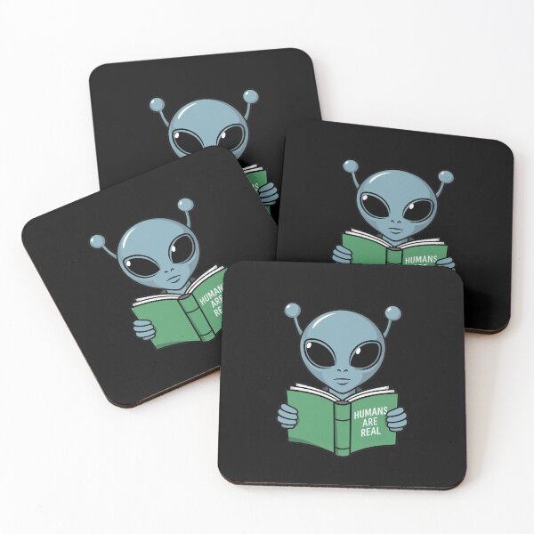 Item preview, Funny Space Alien Reading Humans are Real Book designed and sold by Nature's Fancy.