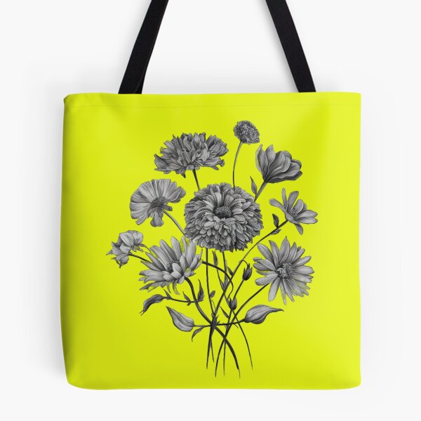 Item preview, Flowers. A bouquet of wild flowers.Fluorescent yellow. Neon designed and sold by MagelliShop.