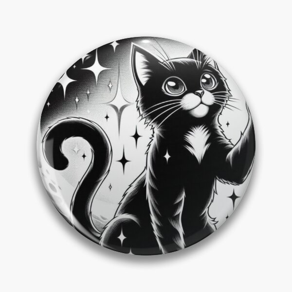 Artikelvorschau, Schwarze Katze mit Diamantkunst entworfen und verkauft von geartes.