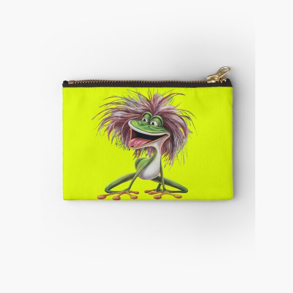 Item preview, Funny frog with ruffled har.Fluorescent yellow.Neon designed and sold by MagelliShop.