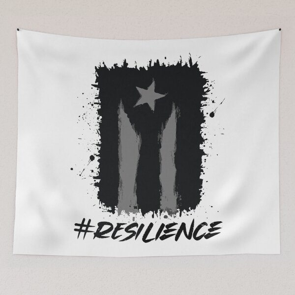 Item preview, #RESILIENCE (Black Puerto Rican Flag) designed and sold by MDK Tees.