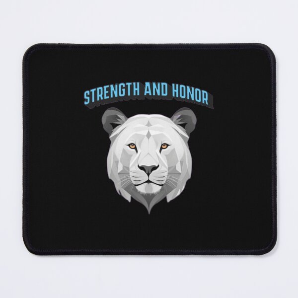 Item preview, Lion of the Jungle Silver with phrase "Strength and Honor" designed and sold by Karina Creative Studio.