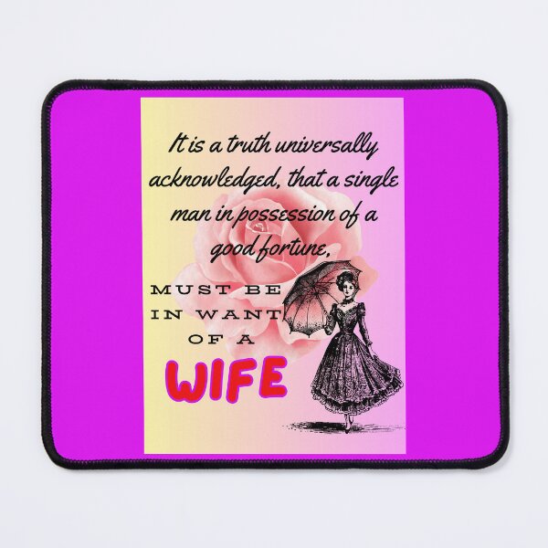 Item preview, Pride and Prejudice Quotes designed and sold by MountainAndSea.