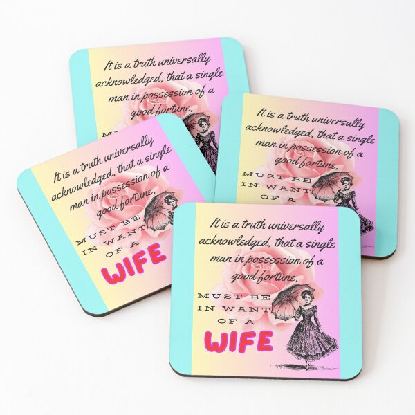 Item preview, Pride and Prejudice Quotes designed and sold by MountainAndSea.