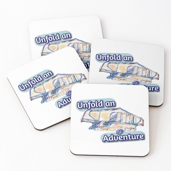 Item preview, Unfold an Adventure Wispy Folding Caravan designed and sold by BeccaAelishe.