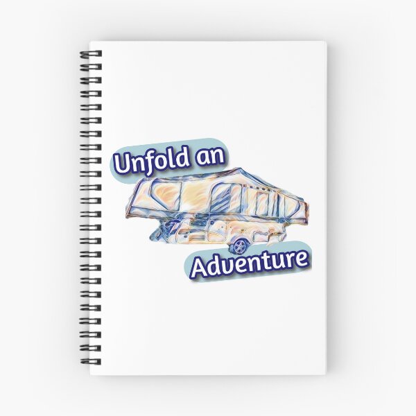 Item preview, Unfold an Adventure Wispy Folding Caravan designed and sold by BeccaAelishe.