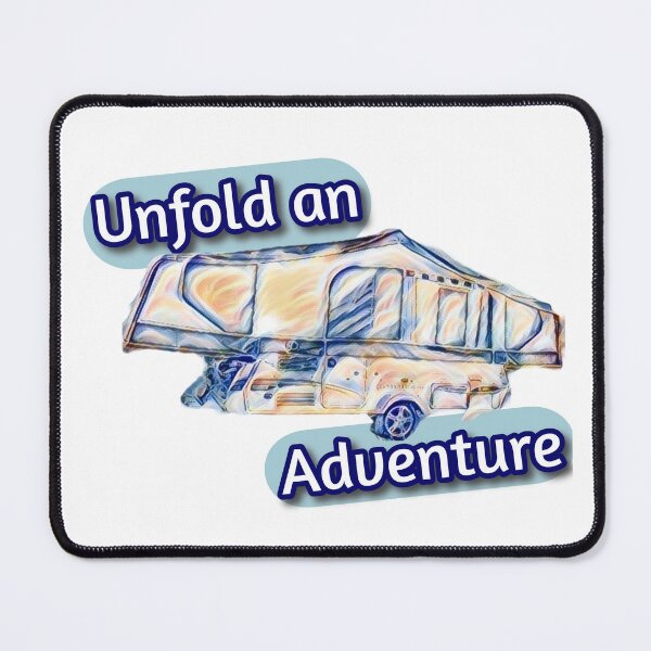Item preview, Unfold an Adventure Wispy Folding Caravan designed and sold by BeccaAelishe.