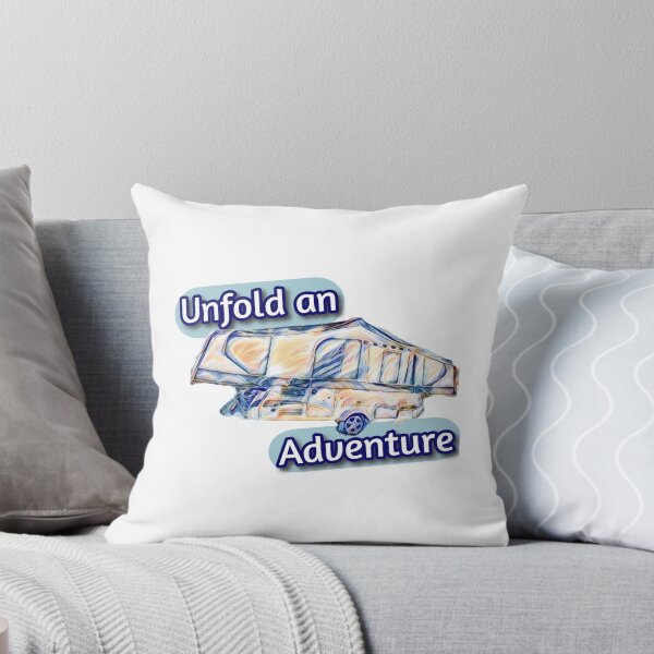 Item preview, Unfold an Adventure Wispy Folding Caravan designed and sold by BeccaAelishe.