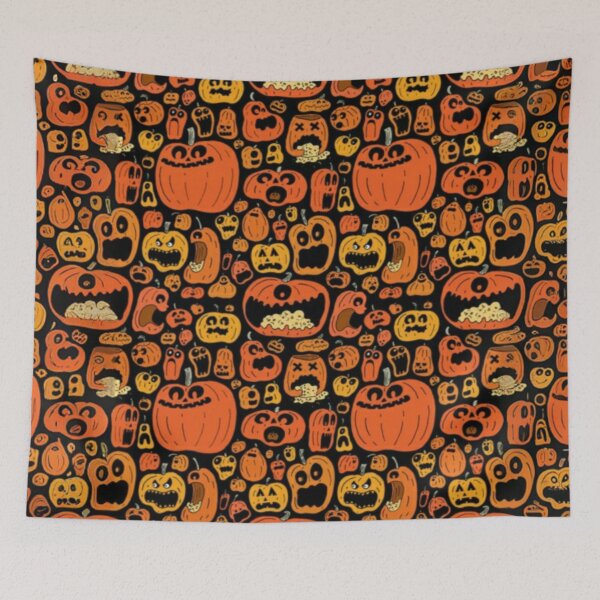 Item preview, Halloween Pumpkins Pattern designed and sold by LMStudioDesigns.