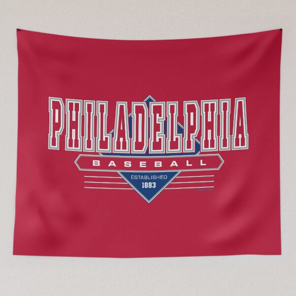Artikelvorschau, Philadelphia, Philly Baseball Retro, Vintage Phillies inspirierter 90er-Jahre-Rückblick entworfen und verkauft von Ashes of Sound.