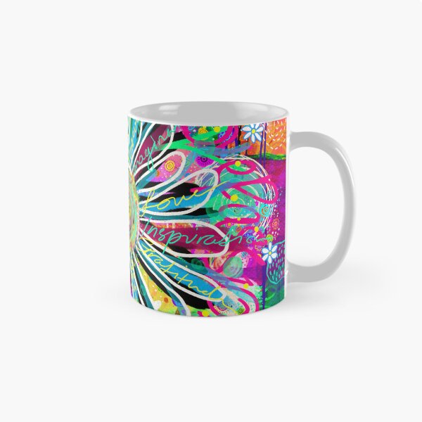 Item preview, Positive Words - Funky Floral Eclectic Abstract designed and sold by FeralLaFemme.