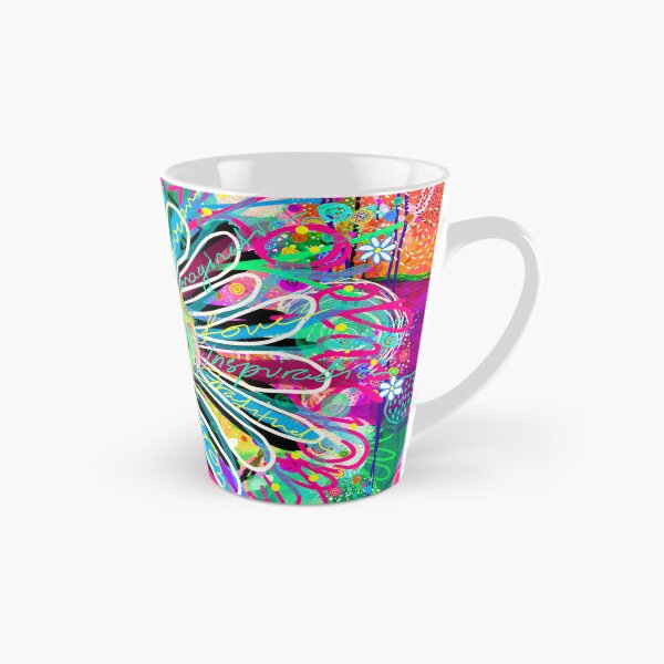 Item preview, Positive Words - Funky Floral Eclectic Abstract designed and sold by FeralLaFemme.