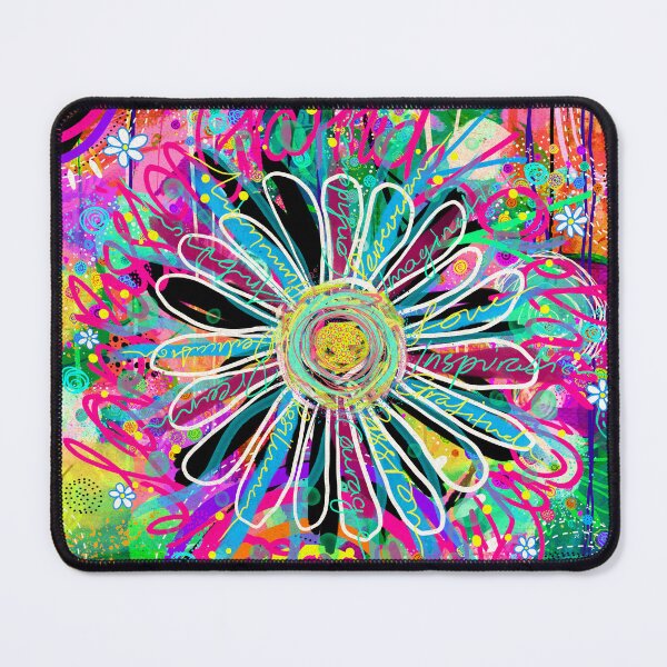 Item preview, Positive Words - Funky Floral Eclectic Abstract designed and sold by FeralLaFemme.