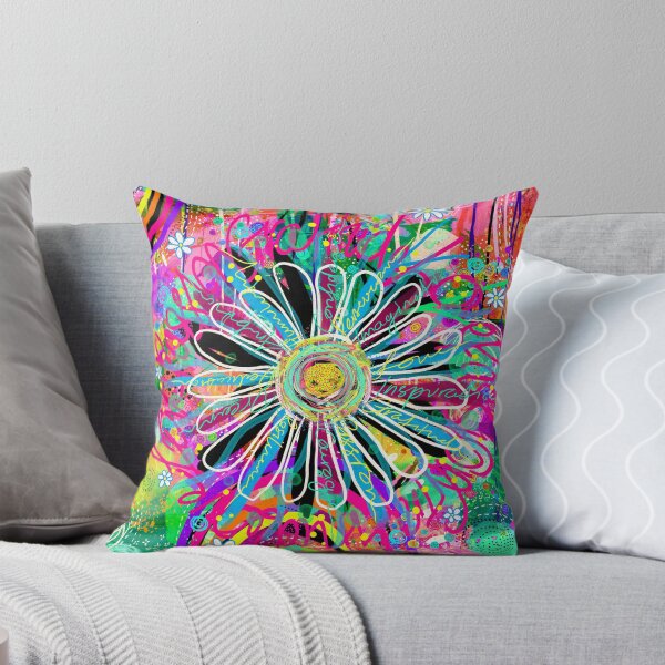 Item preview, Positive Words - Funky Floral Eclectic Abstract designed and sold by FeralLaFemme.