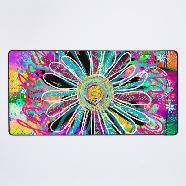 Item preview, Positive Words - Funky Floral Eclectic Abstract designed and sold by FeralLaFemme.