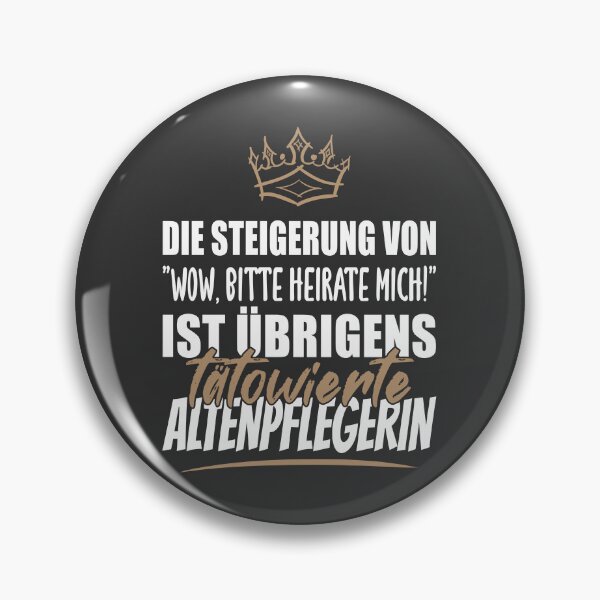 Item preview, Tätowierte Altenpflegerin. Lustiger Spruch auf T-Shirt, Sticker, Poster & mehr. Geschenkidee designed and sold by silentcolors.