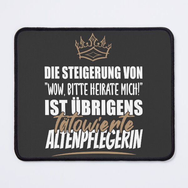 Item preview, Tätowierte Altenpflegerin. Lustiger Spruch auf T-Shirt, Sticker, Poster & mehr. Geschenkidee designed and sold by silentcolors.