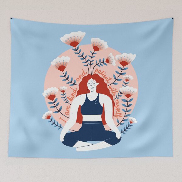 Item preview, Mindfulness Yoga Florales designed and sold by bearsandfoxes.