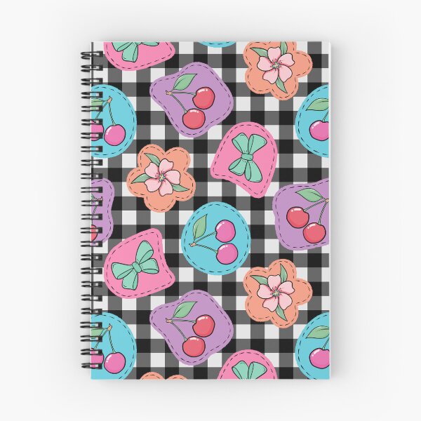 Item preview, Cherry Blossom Patchwork on Gingham Seamless Pattern designed and sold by CreativeDraws42.