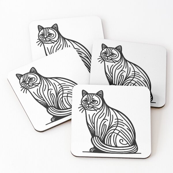 Item preview, Happy and Cute Minimalist Cat designed and sold by javiixuuuu.