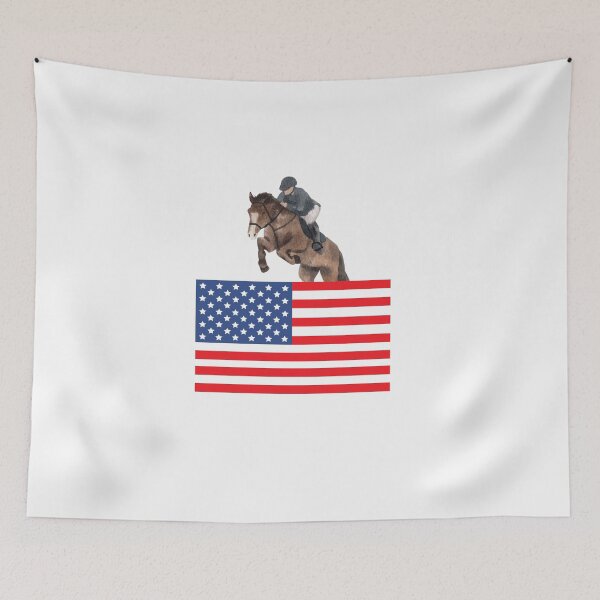 Item preview, Horse jumping in the USA designed and sold by lydiavine.
