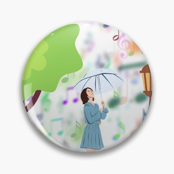 Item preview, It's Raining Music In The Park designed and sold by BrightrDayMusicArt.