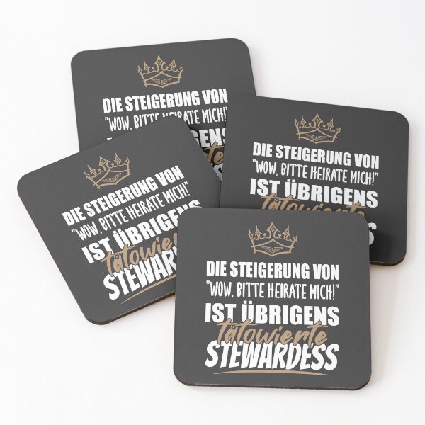 Item preview, Tätowierte Stewardess. Lustiger Spruch auf T-Shirt, Sticker, Poster & mehr. Geschenkidee designed and sold by silentcolors.