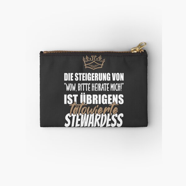Item preview, Tätowierte Stewardess. Lustiger Spruch auf T-Shirt, Sticker, Poster & mehr. Geschenkidee designed and sold by silentcolors.