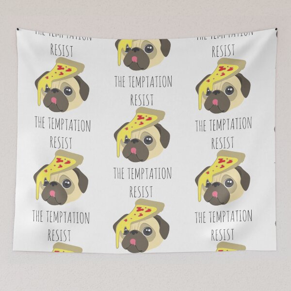 Item preview, Resist The Temptation Pug designed and sold by Hustlercredo.