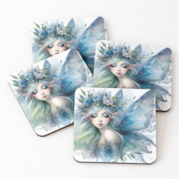 Item preview, Beautiful blue and green fairy  designed and sold by Ilikeiwantilove.