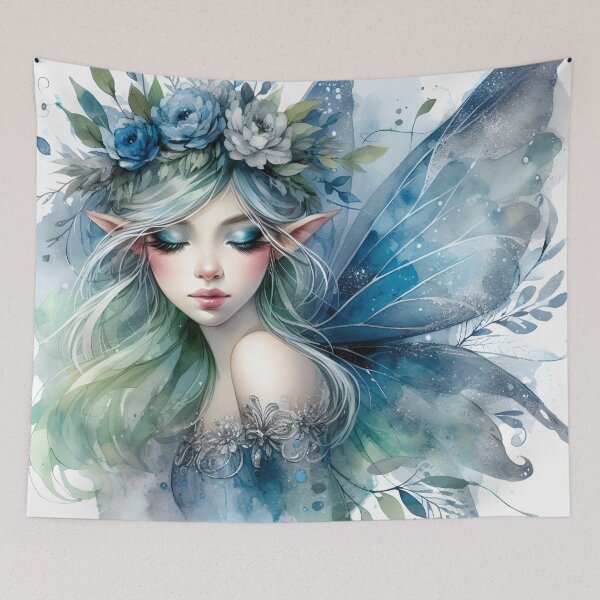 Item preview, Beautiful blue and green fairy  designed and sold by Ilikeiwantilove.