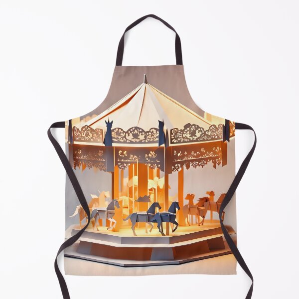 Item preview, Origami Art - Whimsical Whirls: The Merry-Go-Round Shadow Lantern designed and sold by ArtfulFolds.