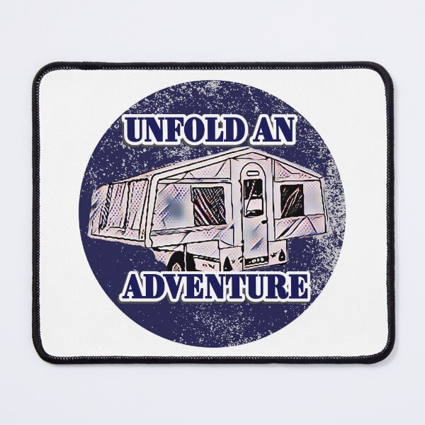 Item preview, Unfold an Adventure Grey Trailer Tent designed and sold by BeccaAelishe.