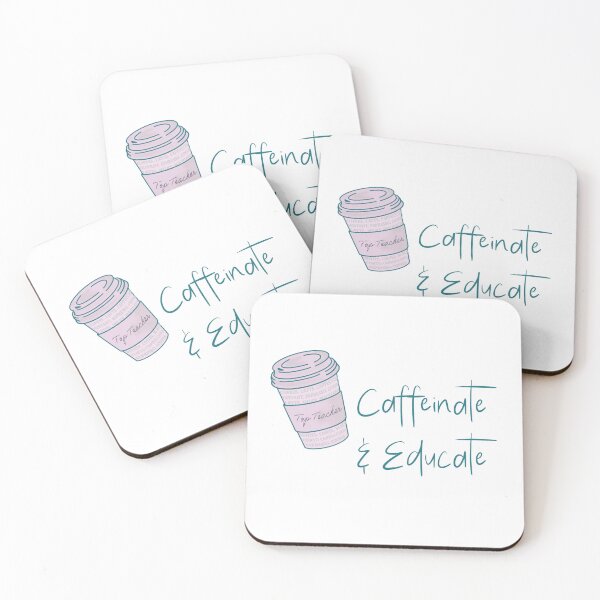 Item preview, Teachers Leaving gift Caffeinate & Educate designed and sold by woolcos.