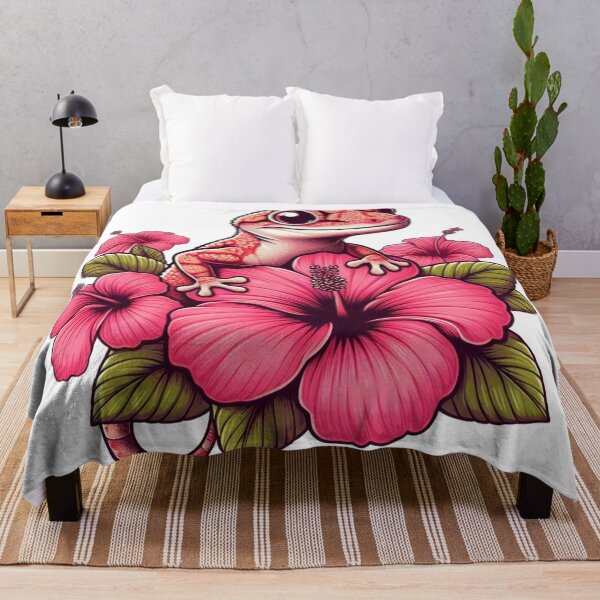 Item preview, Pink Hibiscus Gecko: elegancia tropical designed and sold by Canaba.