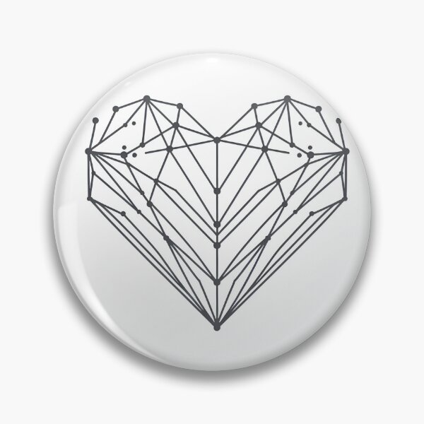 Item preview, Minimalist Abstract Geometric Heart designed and sold by javiixuuuu.