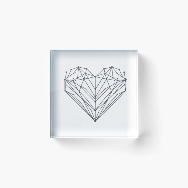 Item preview, Minimalist Abstract Geometric Heart designed and sold by javiixuuuu.