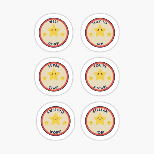 Item preview, Kids Reward School Sticker Sheet designed and sold by nerdered.