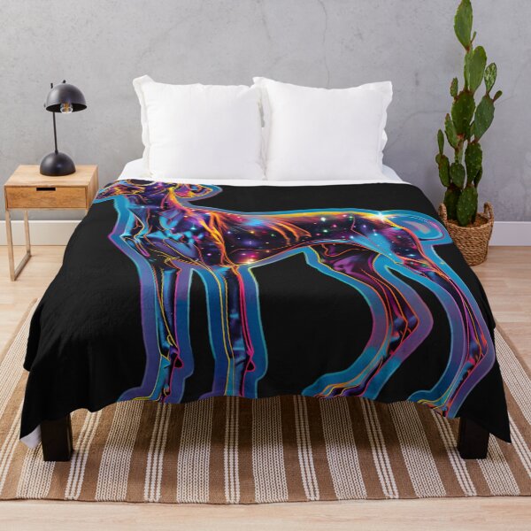 Item preview, Glitchy Neon Greyhound designed and sold by AI-Only Creations.