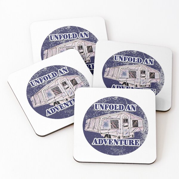 Item preview, Unfold an Adventure Grey Trailer Tent designed and sold by BeccaAelishe.