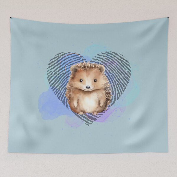 Artikelvorschau, Lovely Hedgehog – Herz voller Liebe entworfen und verkauft von GusiaTreasures.