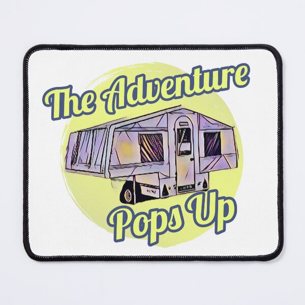 Item preview, The Adventure Pops Up Blue and Yellow Trailer Tent designed and sold by BeccaAelishe.