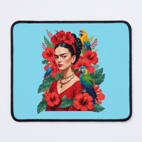 Item preview,  Frida Kahlo and flowers parrots |  Frida Kahlo designed and sold by TeeARTHY.