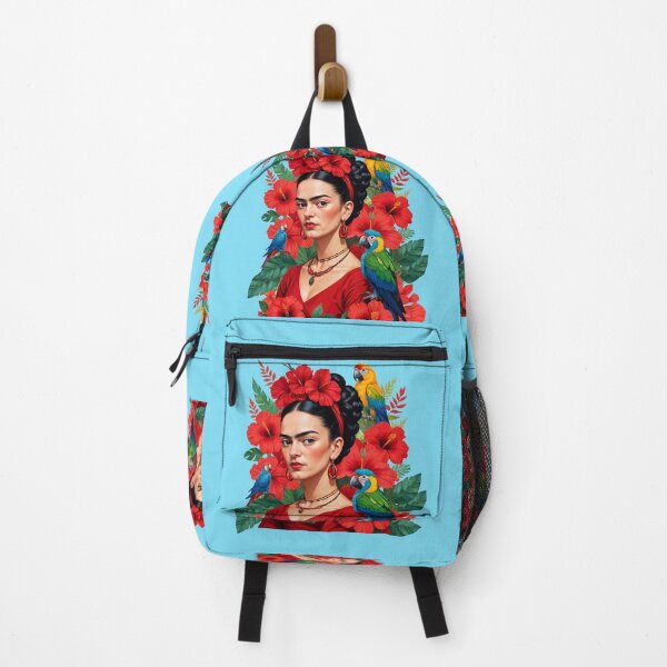 Item preview, Frida Kahlo and flowers parrots | Frida Kahlo designed and sold by TeeARTHY.